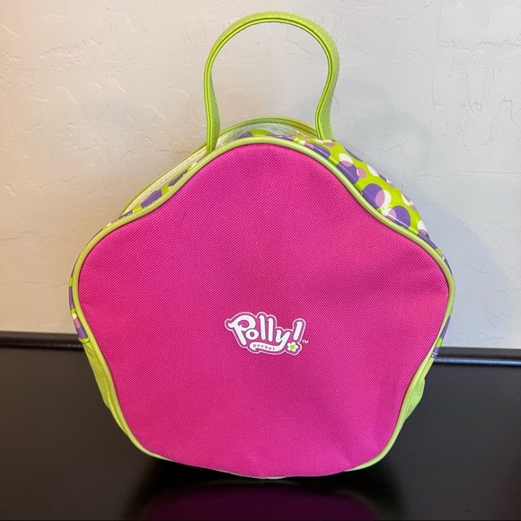POLLYPOCKET VINTAGE LUNCH BAG PINK/GREEN HAS SMALL FLAWS - Picture 3 of 11